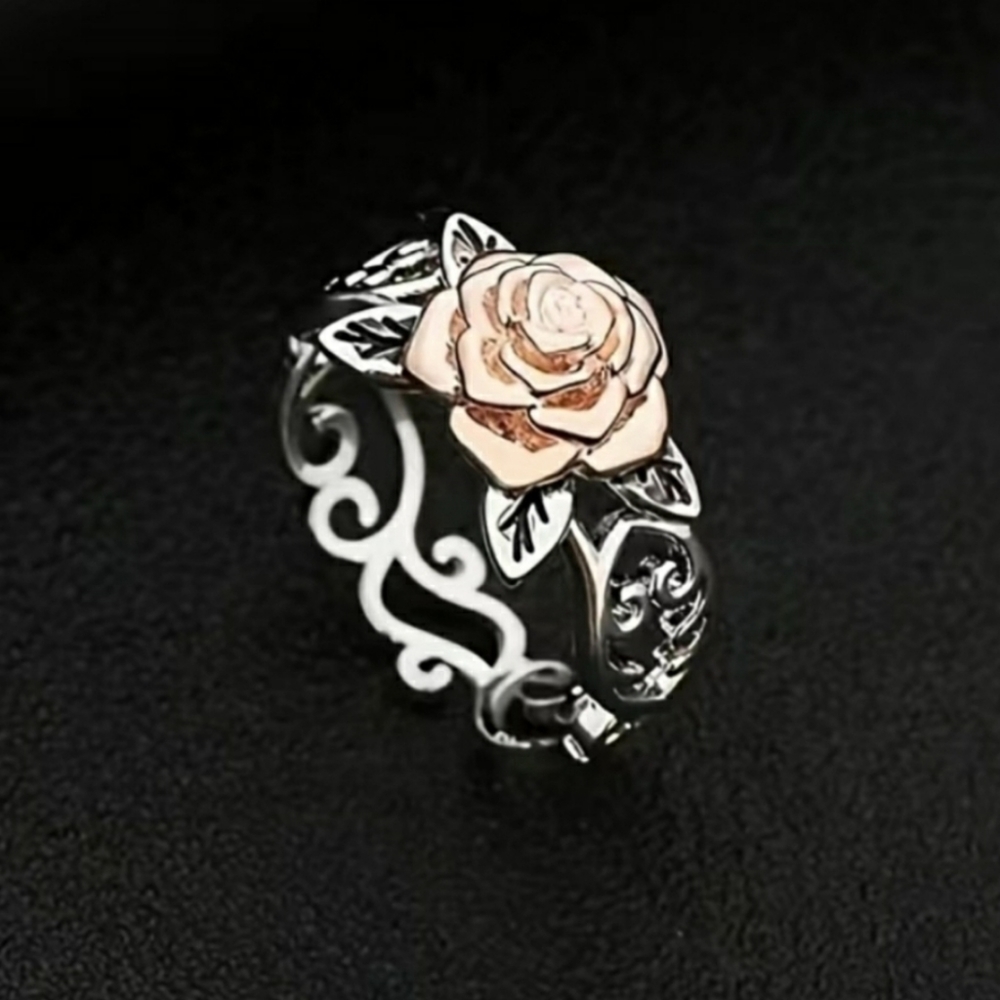Pretty Rose Ring rose goldtone